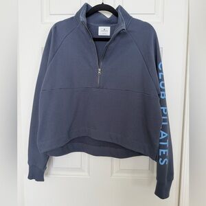 Club Pilates Cropped half zip sweatshirt